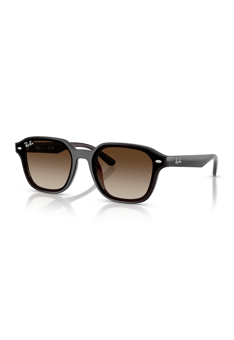 Ochelari de soare unisex cu lentile in degrade - Negru/Negru stins