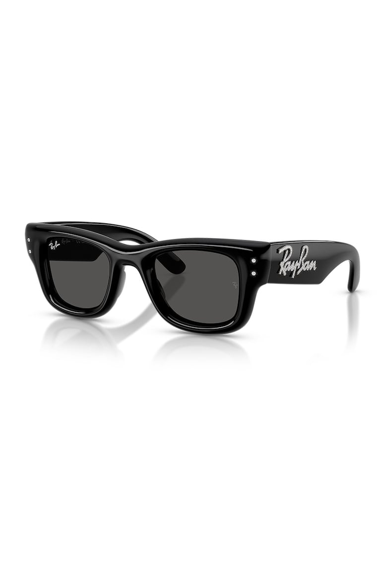 Ochelari de soare wayfarer unisex cu strasuri A$AP ROCKY - Negru