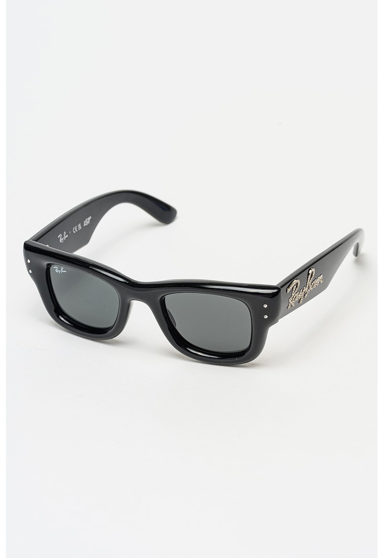 Ochelari de soare wayfarer unisex cu strasuri A$AP ROCKY - Negru