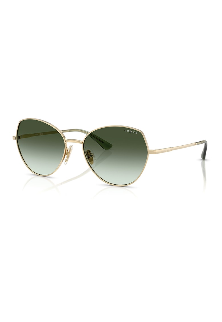 Ochelari de soare butterfly cu rama metalica - Auriu/Kaki