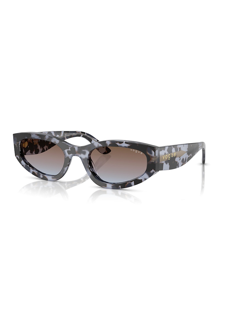 Ochelari de soare cat-eye cu lentile in degrade - Maro inchis/Multicolor