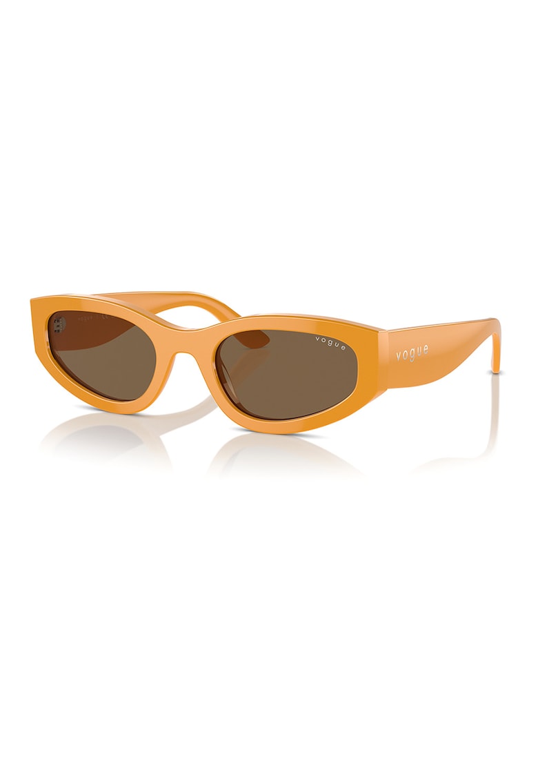 Ochelari de soare cat-eye cu lentile in degrade - Portocaliu deschis