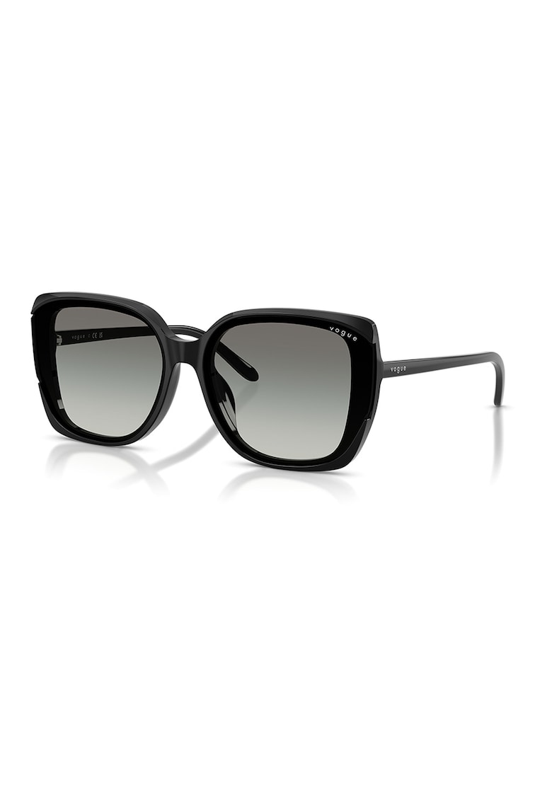 Ochelari de soare cat-eye cu lentile in degrade - Negru