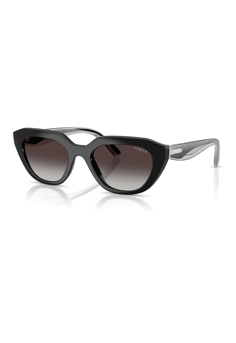 Ochelari de soare cat-eye cu lentile in degrade - Gri deschis/Negru antracit