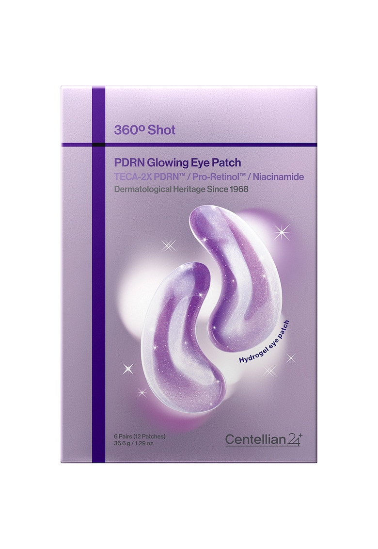 set 6 benzi hidrogel pentru ochi PDRN iluminatoare - 30x5cm