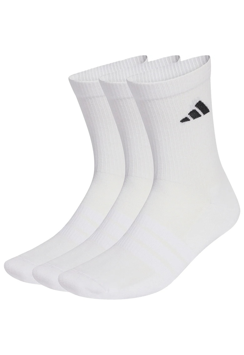 Set 3 perechi sosete Cushioned Sportswear Crew - alb -