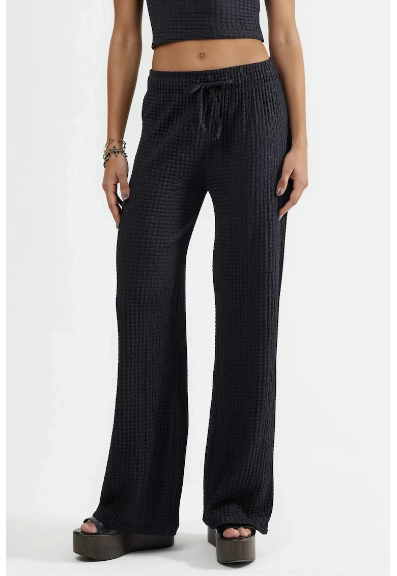 Pantaloni dama - Poliester/Elastan - Negru