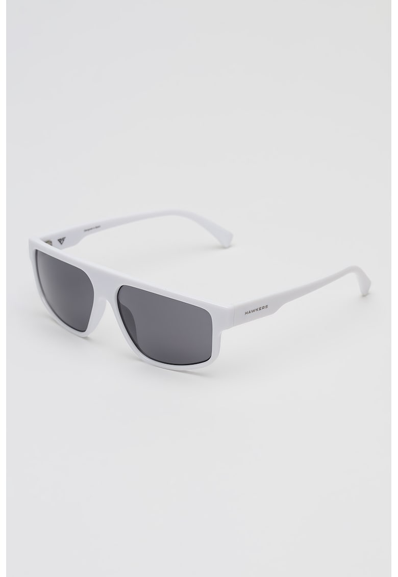 Ochelari de soare unisex cu logo - Alb