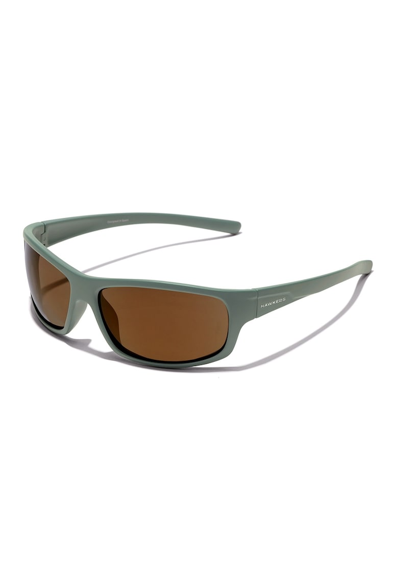 Ochelari de soare cu lentile dreptunghiulare - Verde sparanghel