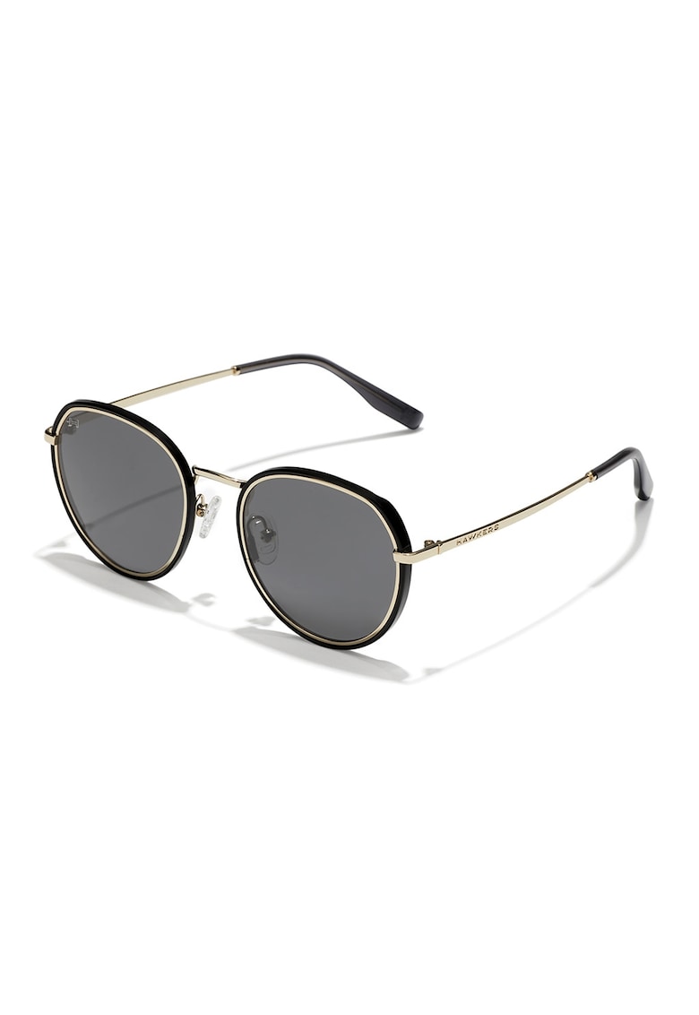 Ochelari de soare cu lentile rotunde si model unisex - Auriu