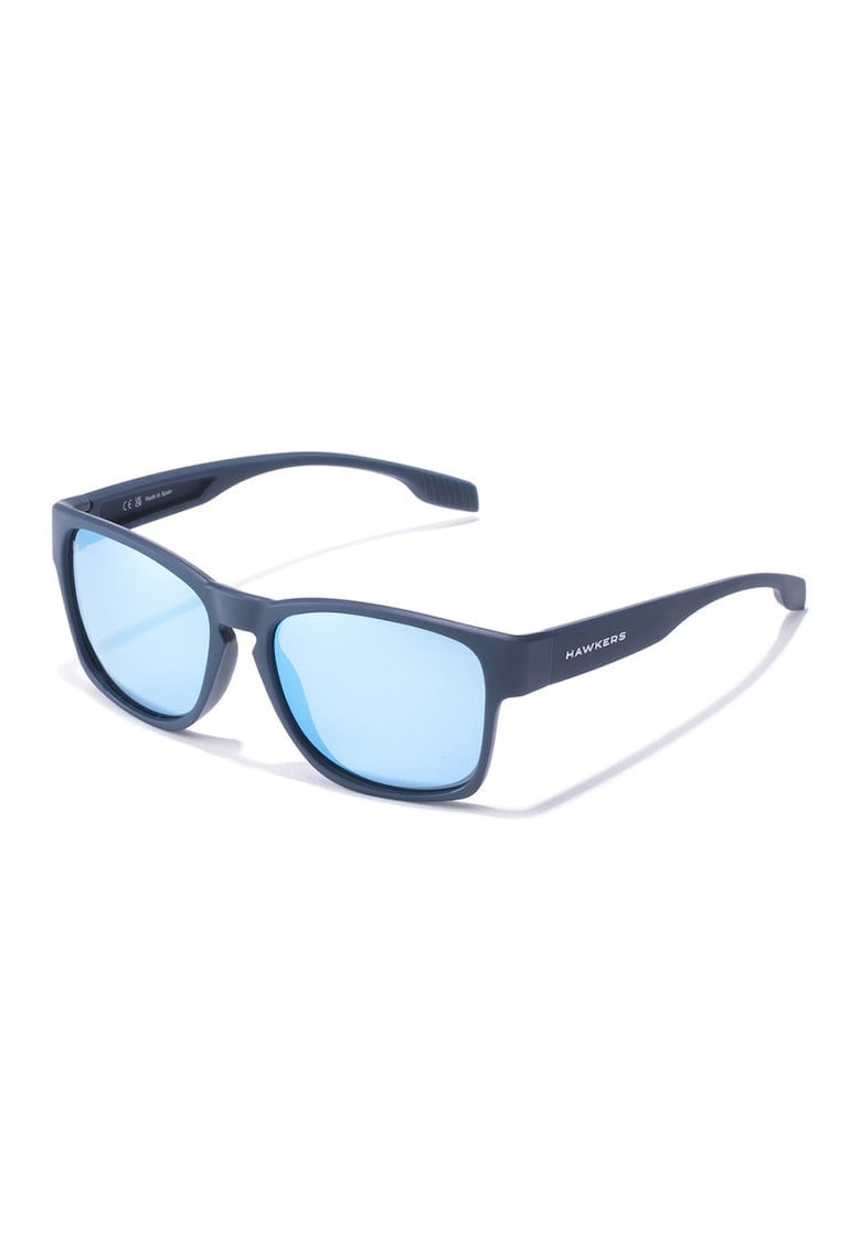 Ochelari de soare cu lentile patrate si model unisex - Albastru petrol
