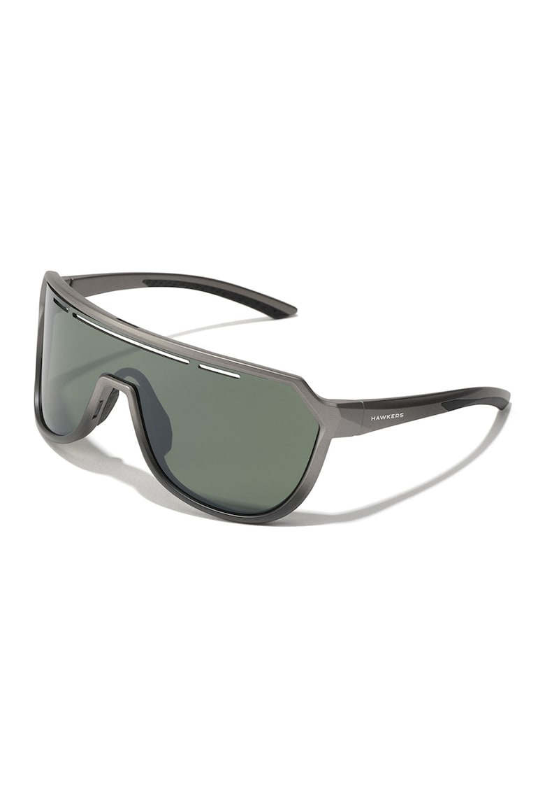 Ochelari de soare shield cu model unisex - Argintiu/Gri inchis