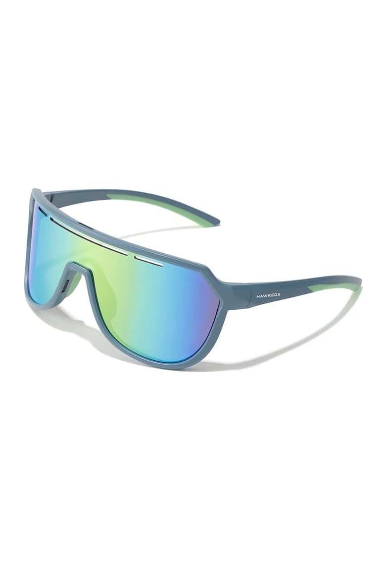 Ochelari de soare shield cu model unisex - Verde/Albastru