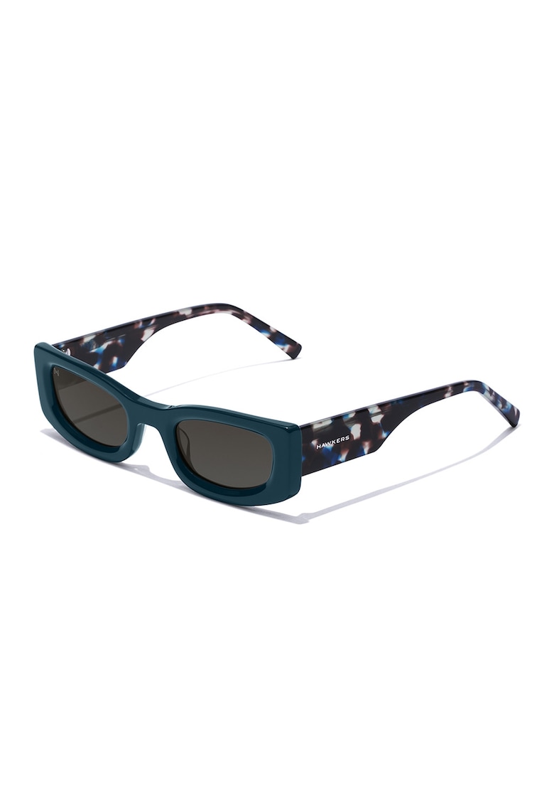 Ochelari de soare cu lentile ovale - Alb/Verde/Negru