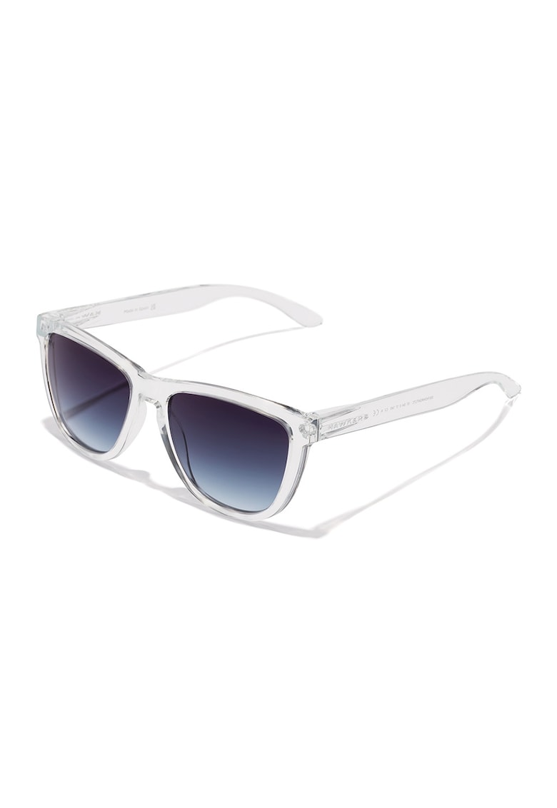 Ochelari de soare patrati cu model unisex - Alb