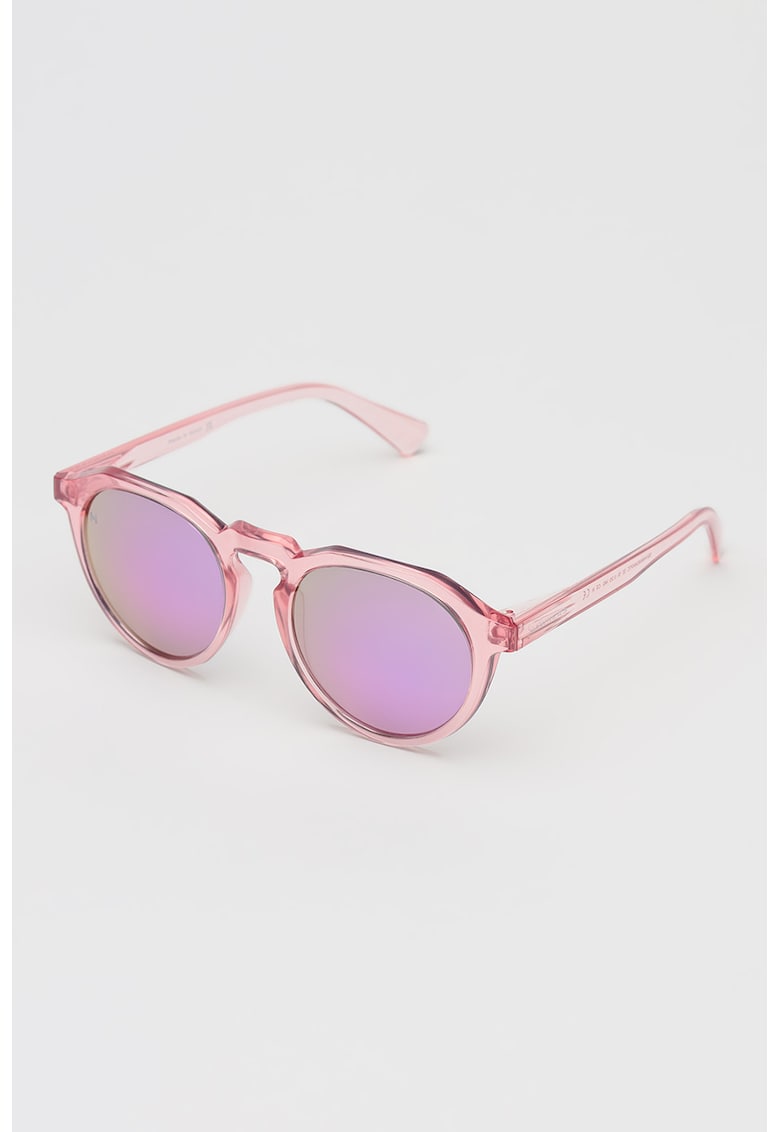 Ochelari de soare rotunzi cu lentile in degrade - Roz