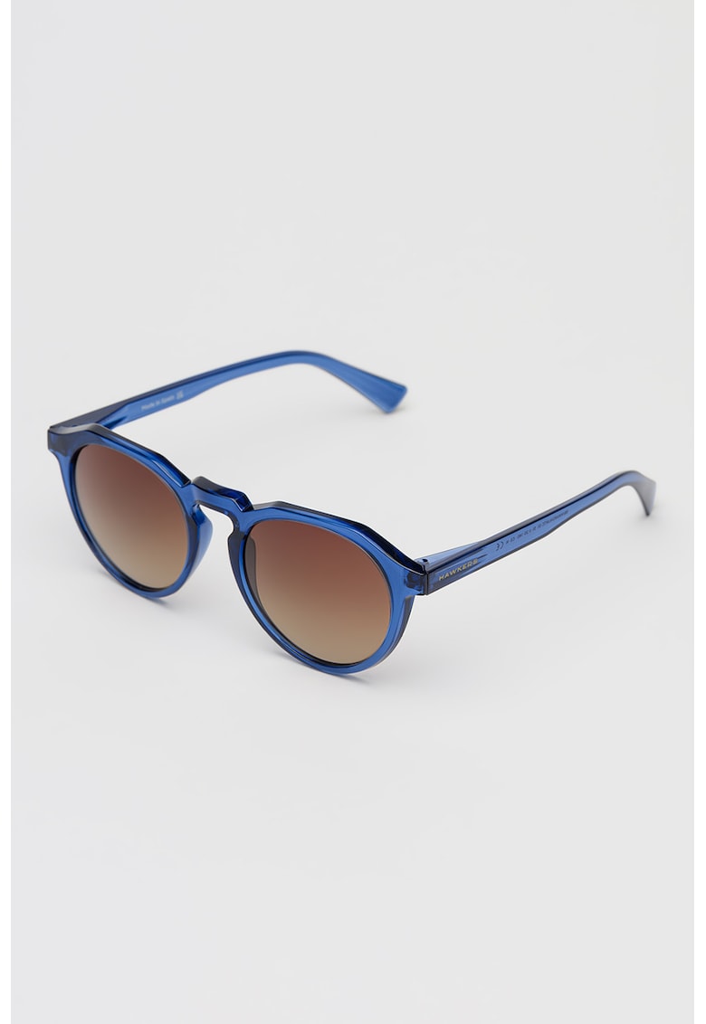 Ochelari de soare pantos unisex cu lentile oglinda - Albastru