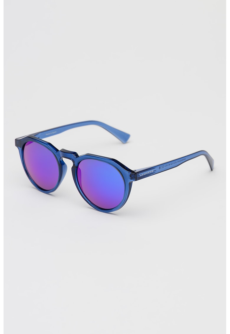 Ochelari de soare pantos unisex cu lentile oglinda - Bleumarin