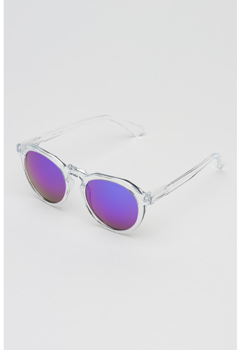 Ochelari de soare pantos unisex cu lentile oglinda - Transparent