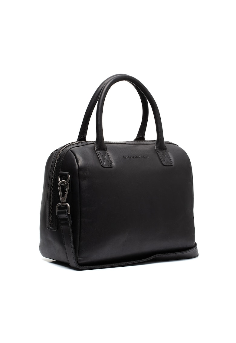 Geanta umar dama piele naturala - 8.6 litri - Langton - - Negru