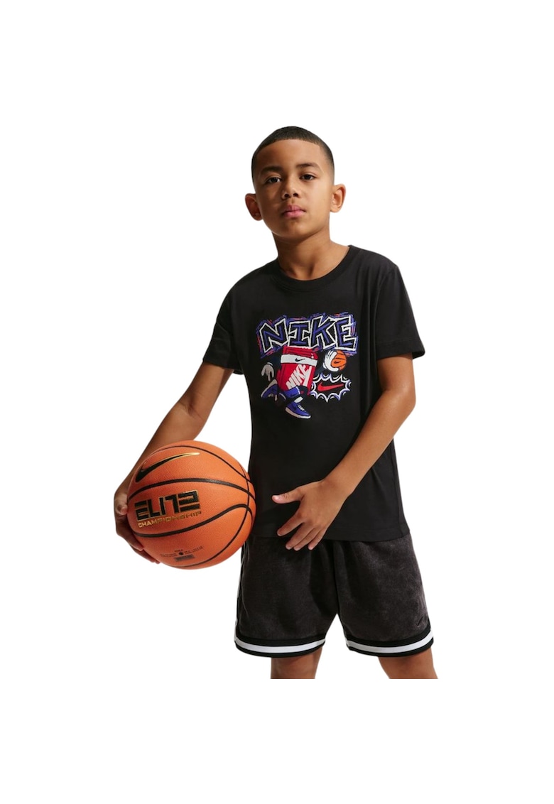 Tricou Boxy Hoops 59322 - Negru