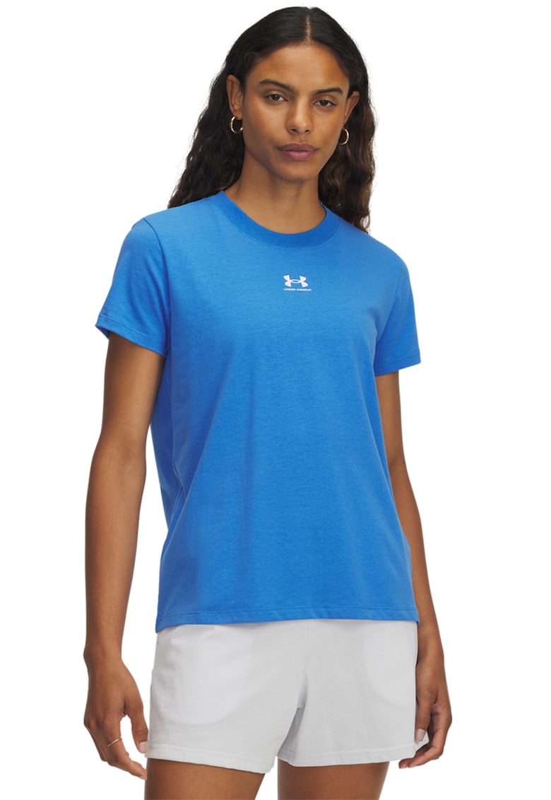 Tricou cu detaliu logo Rival Core - Albastru neon