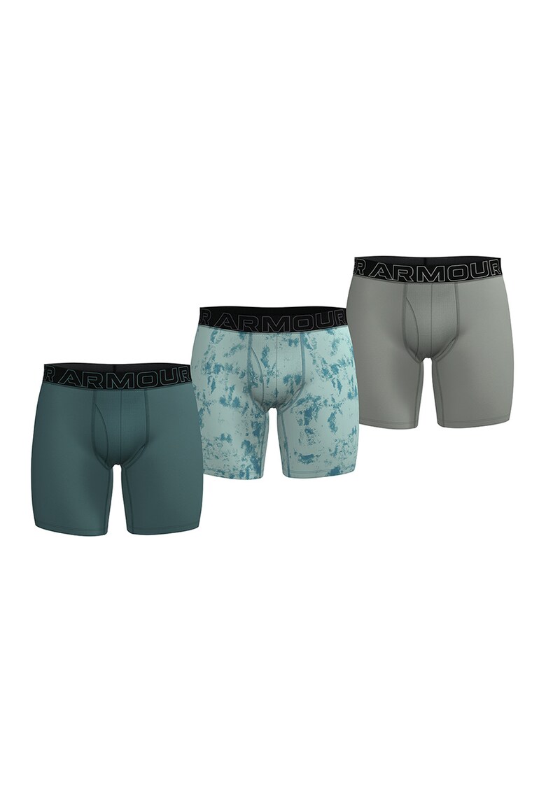 Set de boxeri pentru fitness Performance - 3 perechi - Gri cenusiu/Gri verzui/Gri marmorat