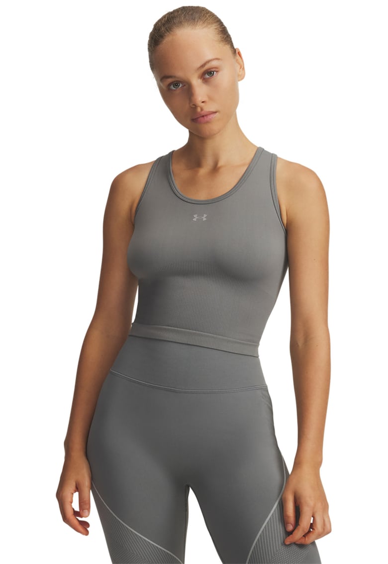 Top fara cusaturi pentru antrenament Vanish - Gri