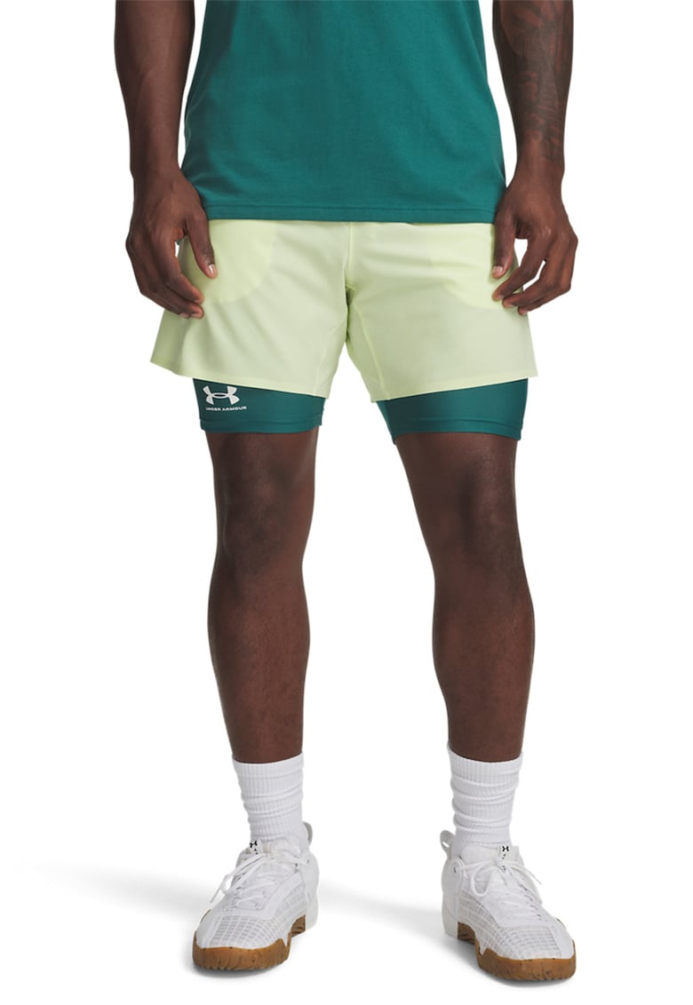 Pantaloni scurti pentru fitness Vanish Elite - Verde pal