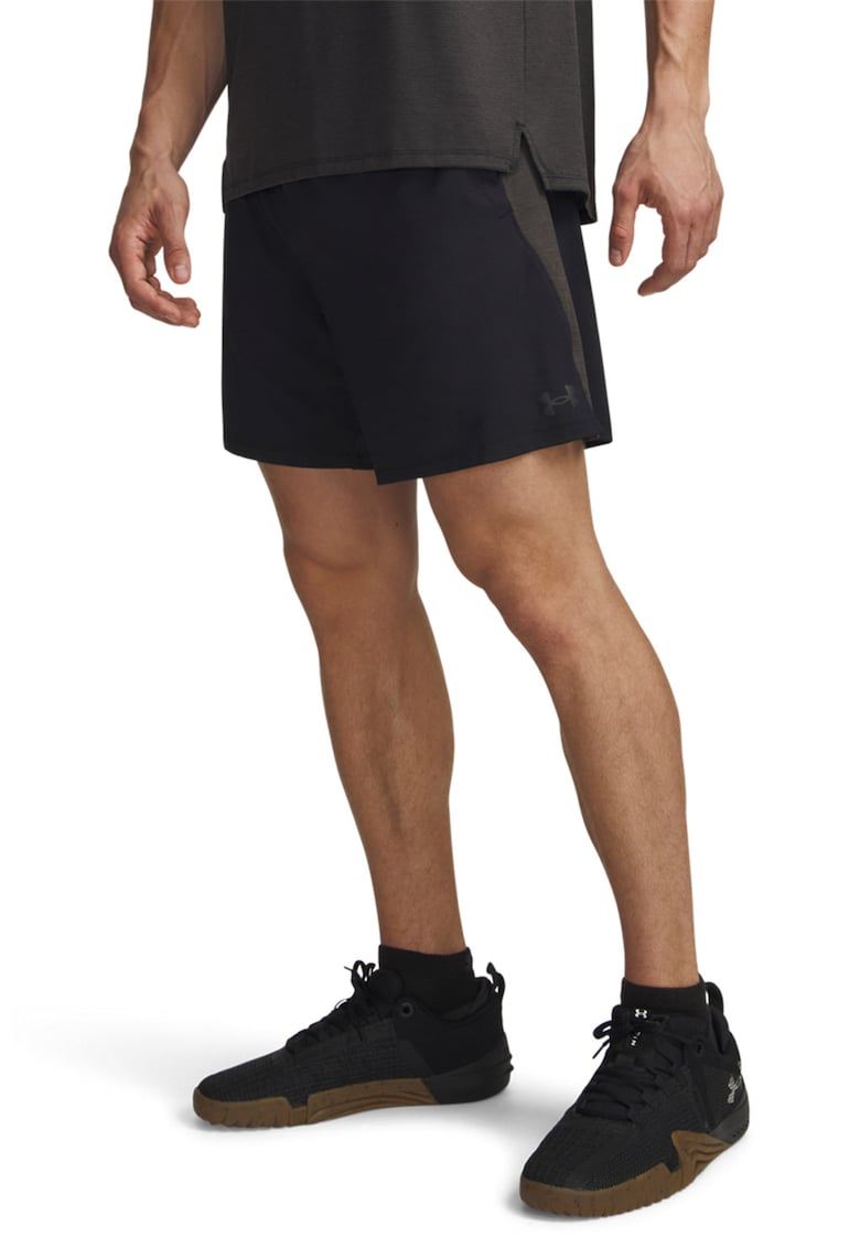 Pantaloni scurti pentru fitness Tech Vent - Negru stins