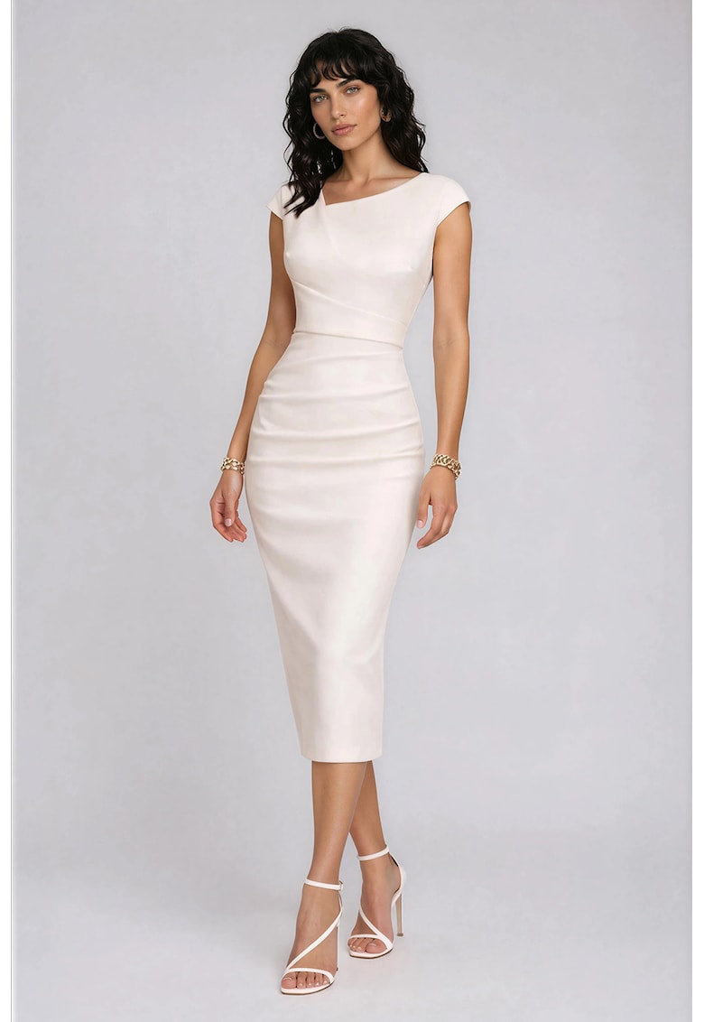 Rochie midi cu croiala cambrata