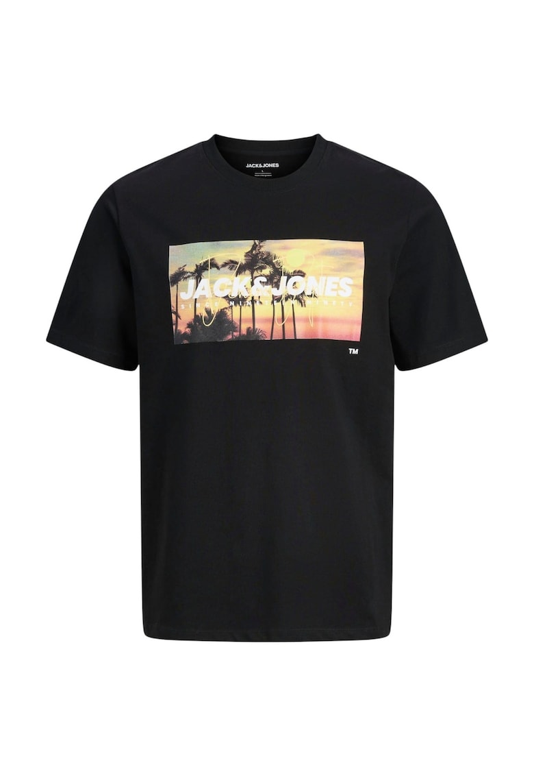 Tricou JACK &JONES Indiana SS PLS 59461 - Negru