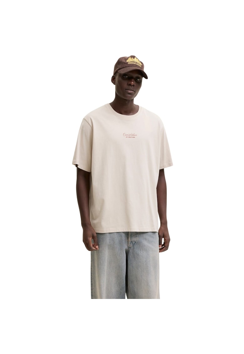 Tricou JACK &JONES Art Print SS 59416 - Bej