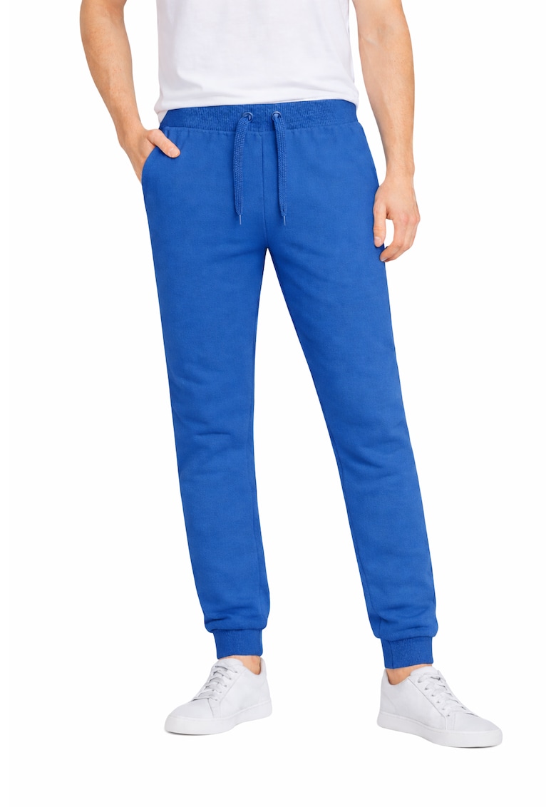 Pantaloni de trening cu buzunare cu refilet - Albastru