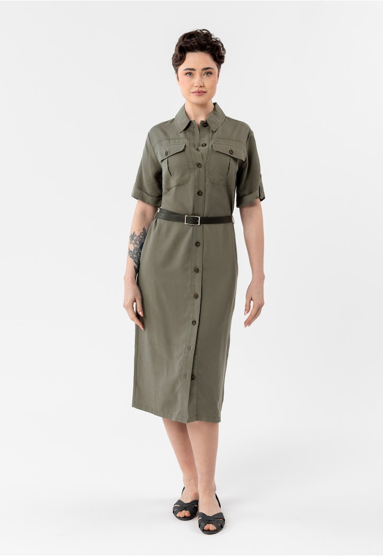 Rochie camasa G-Hana - kaki - Kaki