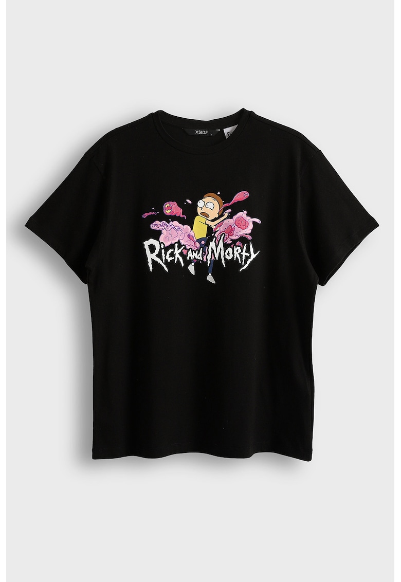 Tricou cu Rick&Morty - Negru