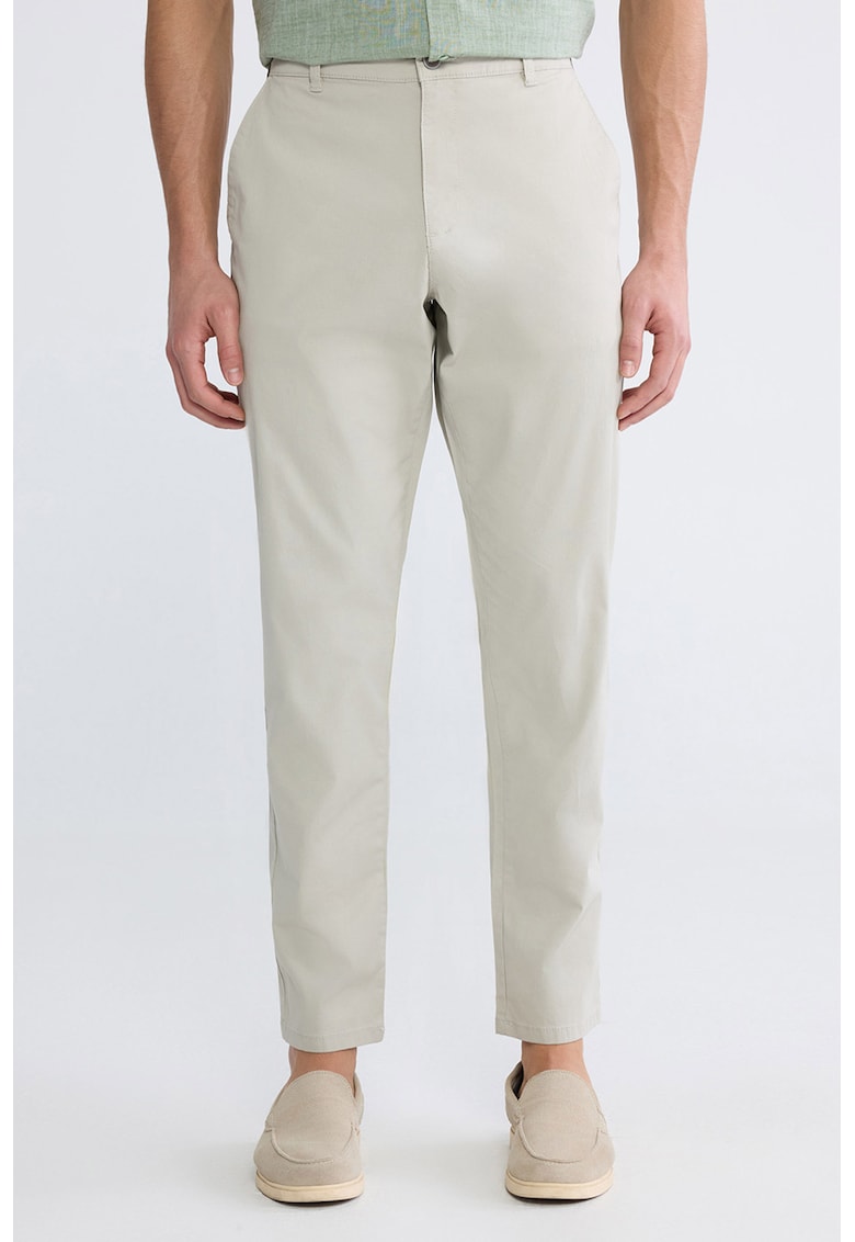Pantaloni chino slim fit - Crem