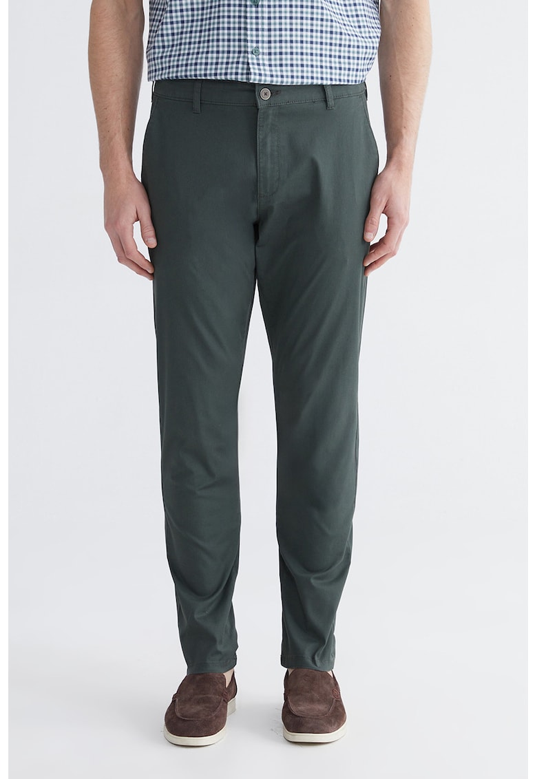 Pantaloni chino slim fit - Verde padure
