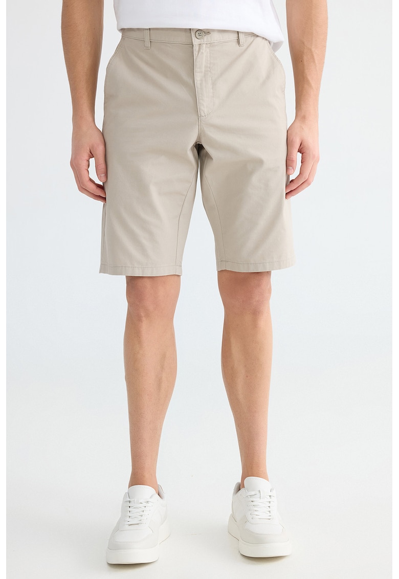 Bermude chino de bumbac - Bej