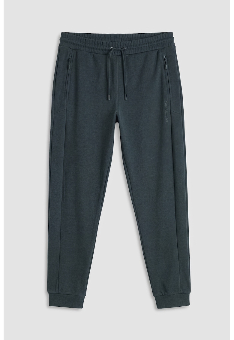 Pantaloni conici de trening din amestec de bumbac - Gri antracit