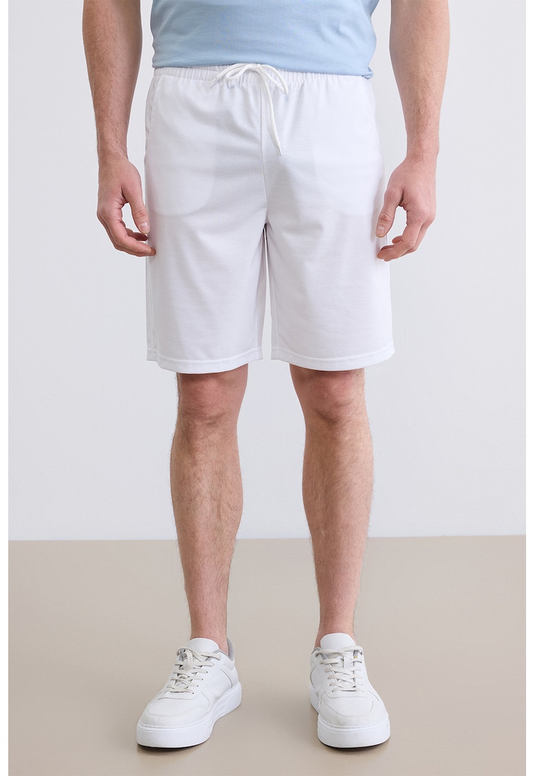 Pantaloni scurti de trening - Alb optic