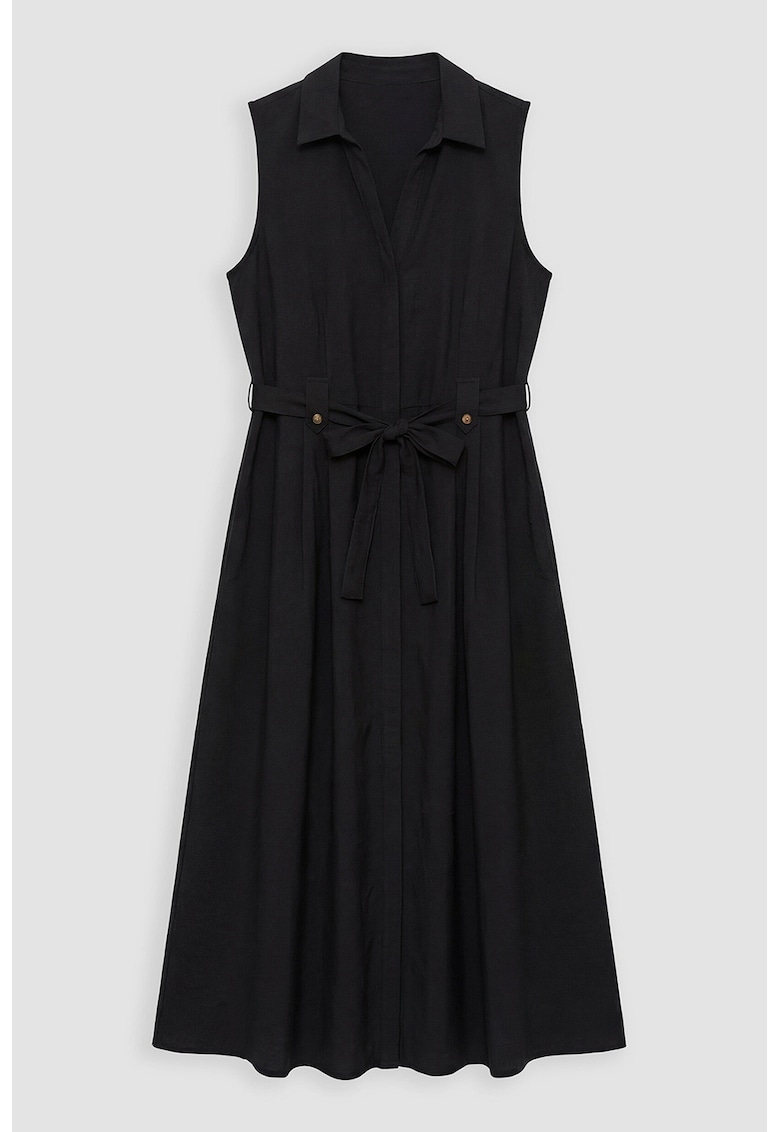 Rochie midi fara maneci - Negru