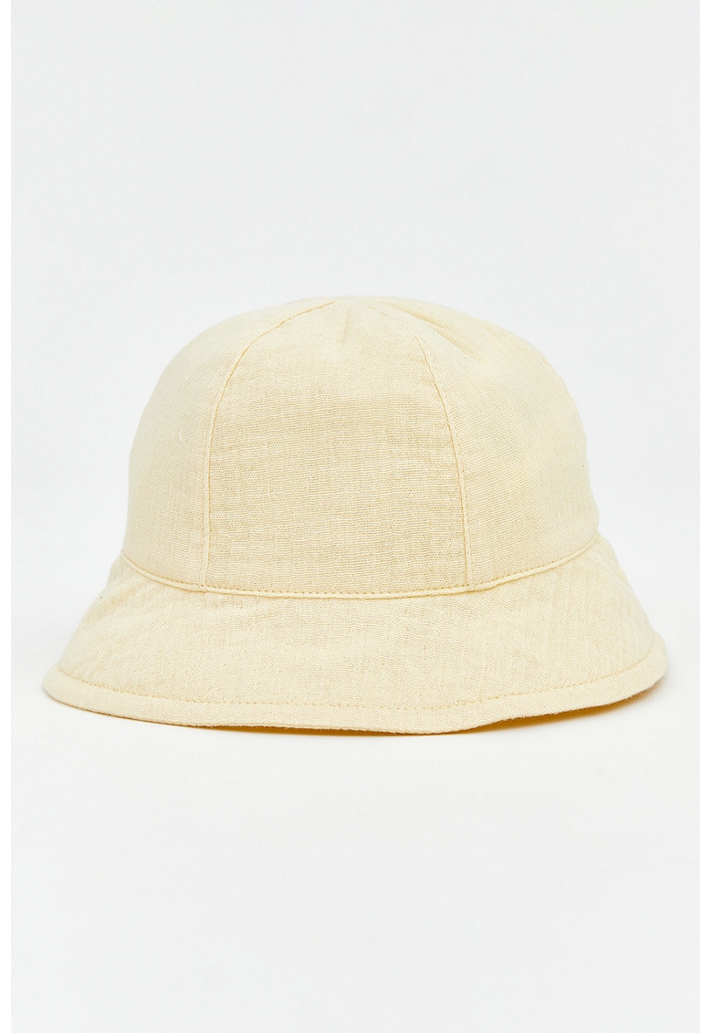 Palarie bucket cu cordon - Galben pal