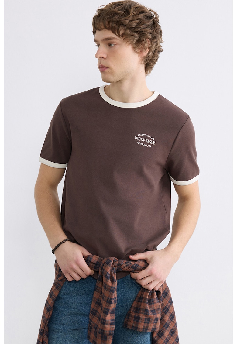Tricou regular fit - Maro