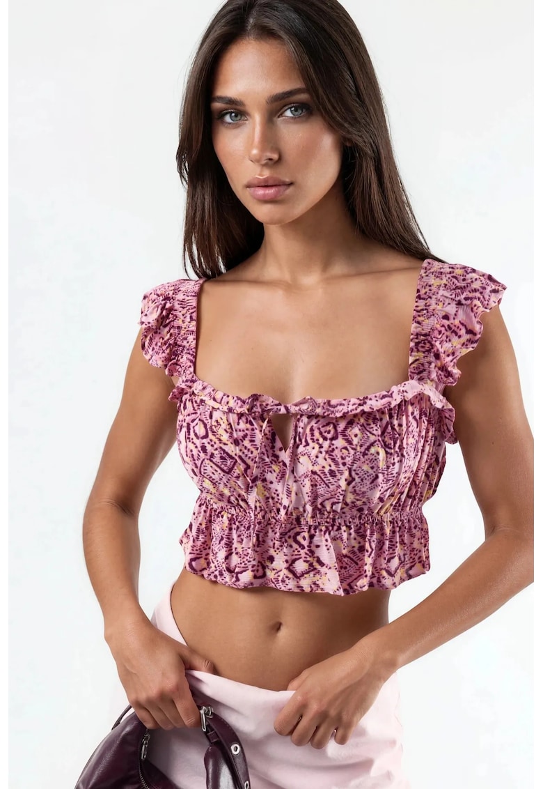 Top dama - Textil - Rosu