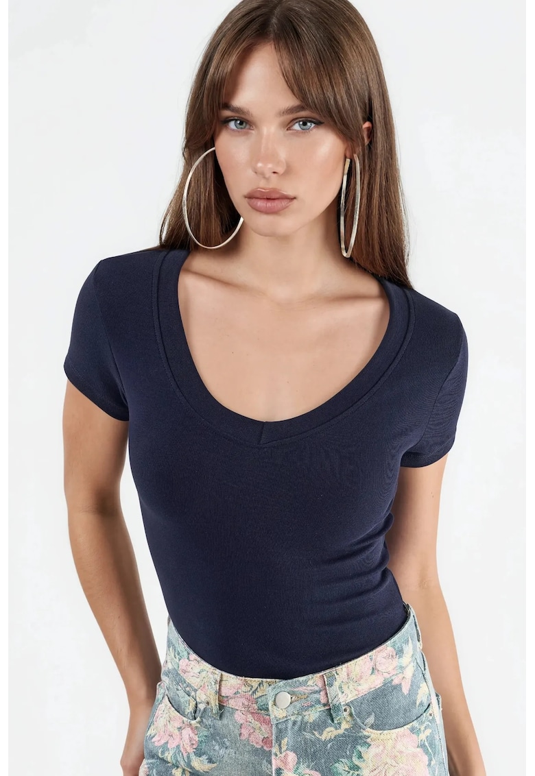 Tricou dama bleumarin