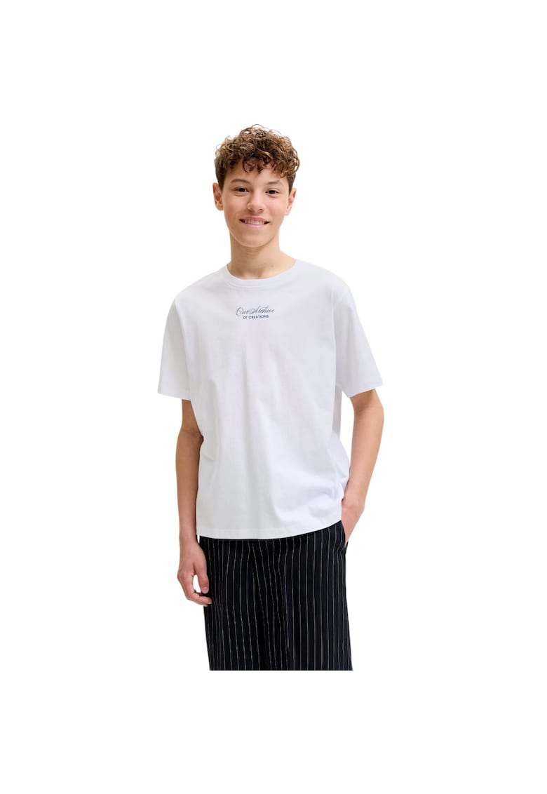 Tricou JACK &JONES Art Print SS JNR 59426 - Alb