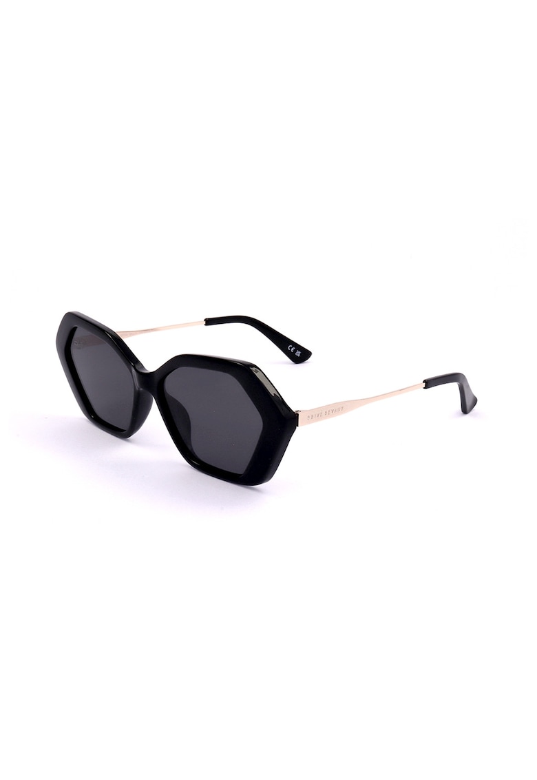 Ochelari de soare hexagonali - Auriu/Negru