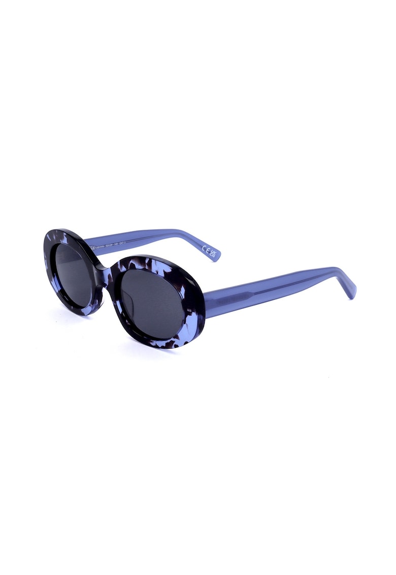 Ochelari de soare cu model animal print - Albastru