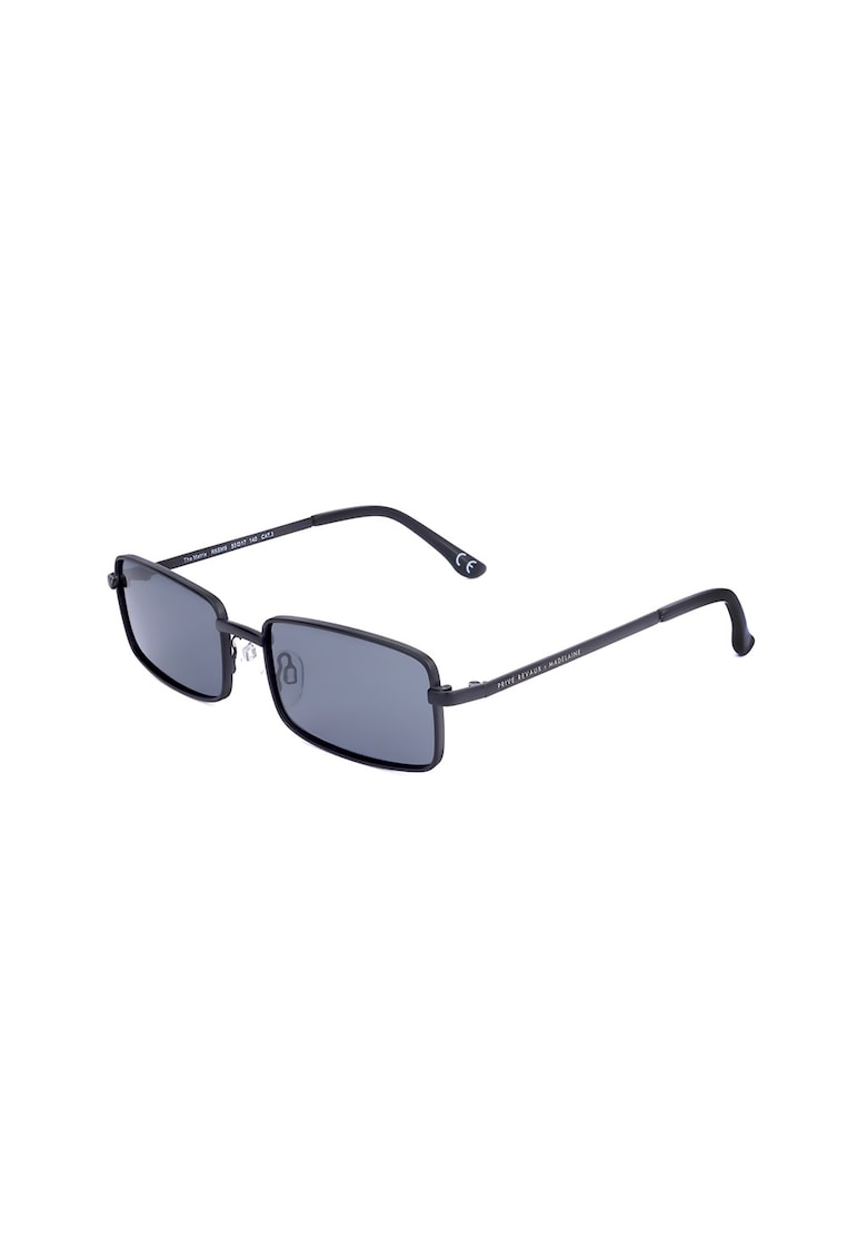 Ochelari de soare unisex dreptunghiulari Matrix - Gri inchis
